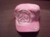 Rhinestone Peace Symbol