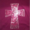 Pink Rhinestone Cross