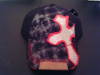 Black with Rhinestone Cross - Red Trim